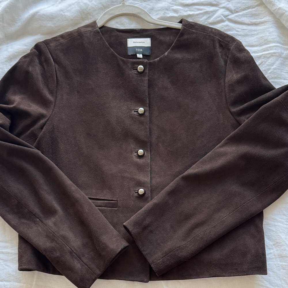 Reformation x Veda Reed Suede Jacket - Picture 4 of 9